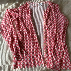 Pink cardigan/sweater